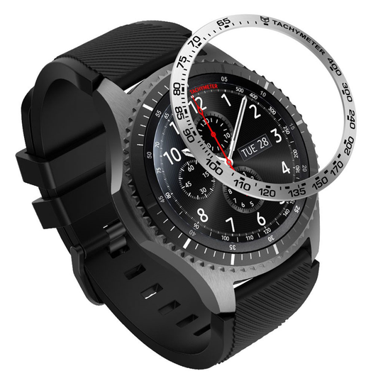 Samsung Gear S3 Frontier metal watch frame - Silver / Black