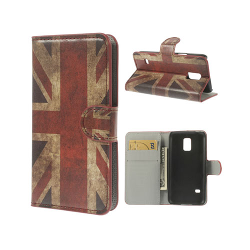 Moberg (Vintage UK Lippu) Samsung Galaxy S5 Mini Nahkakotelo