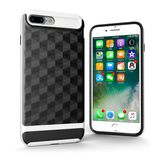 iPhone 7 Plus / 8 Plus kestävä suojakuori - Valkoinen