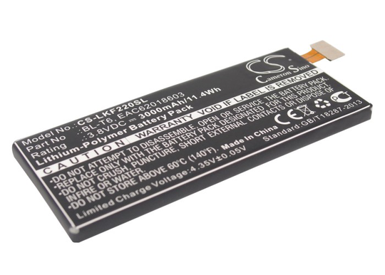 LG Optimus GK F220 F220S F220K F220L Akku 3000mAh / 3.8V mAh