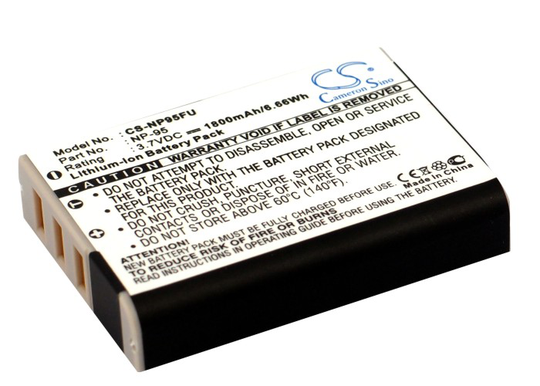 Fuji NP-95 yhteensopiva akku 1800 mAh
