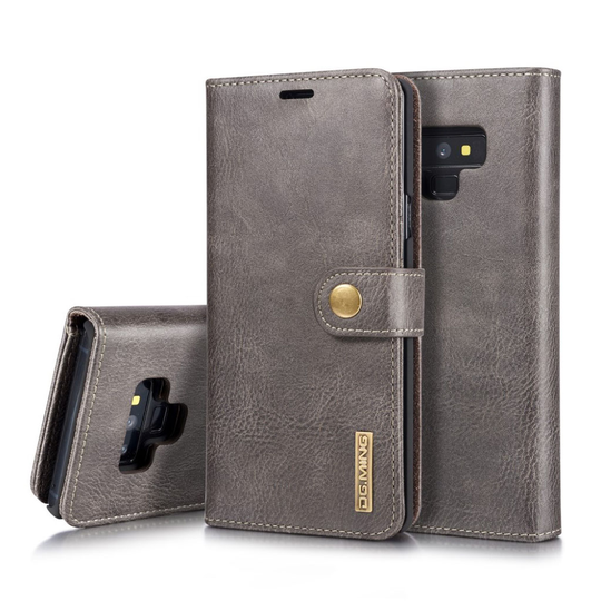 DG.MING Samsung Galaxy Note9 2-in-1 split leather case - Grey
