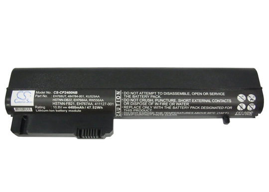 HP EliteBook 2533t / 2530p Compaq Business Notebook nc2400 / 2400 / 2510p akku 4400 mAh