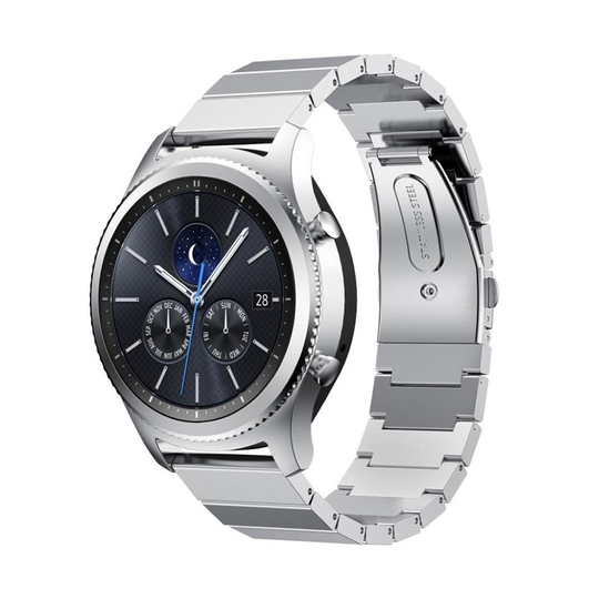 Samsung Gear S3 Kiinteä Ruostumaton Teräs Kellon Ranneke - Hopea