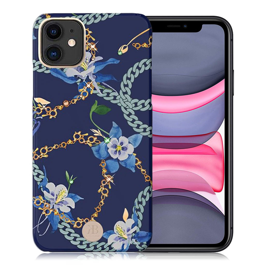Kingxbar iPhone 11 Luxury Swarovski Case - Blue