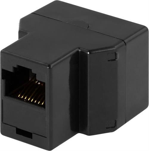 Kolmihaaroitin 8P/8C RJ45, Musta