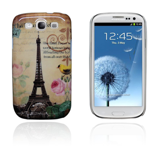 StoryLine (Lintu - Eiffel Torni) Samsung Galaxy S3 Kotelo