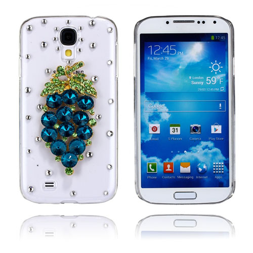 Luxury Bling (Siniset Viinirypäleet) Samsung Galaxy S4 Suojakuori