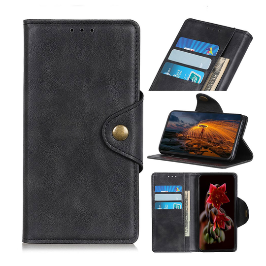 Samsung Galaxy A40 simple leather case - Black