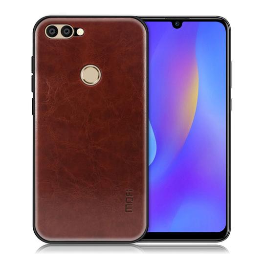 MOFI Huawei P Smart nahkapintainen hybridi suojakotelo - Kahvi
