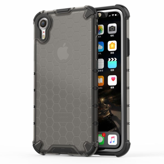 Bofink Honeycomb iPhone Xr kuoret - Musta