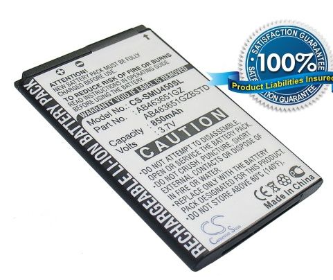 Samsung SCH-U960 SCH-U450 Intensity U450 Rogue U960 DoubleTake Intensity SCH-U450 Rogue SCH-U960 akku 850 mAh