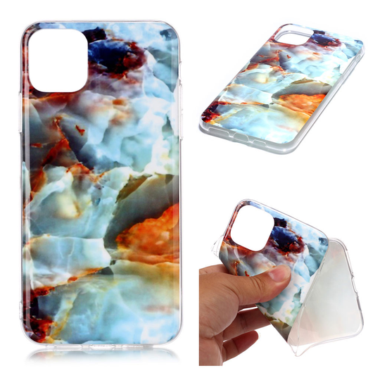Marble iPhone 11 Pro Max kuoret - Värikäs pilvimarmori