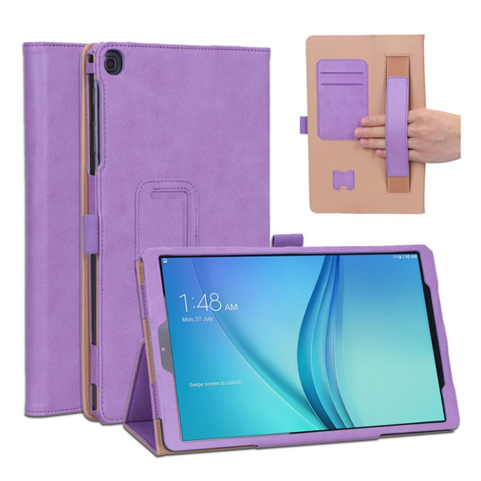 Samsung Galaxy Tab A 10.1 (2019) simple leather case - Purple