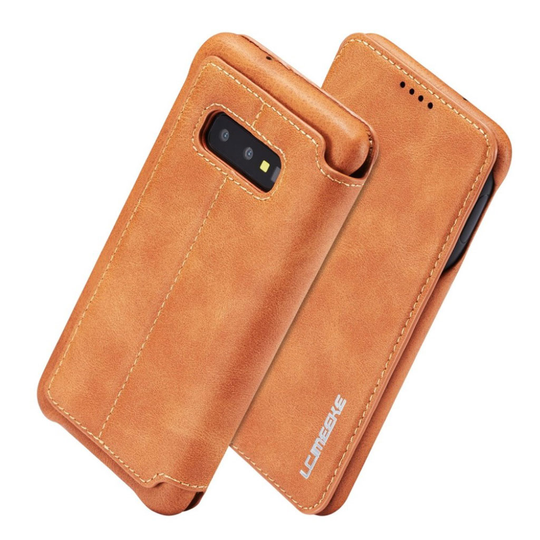 LC.IMEEKE Samsung Galaxy S10e retro case - Brown
