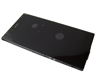 Etupaneeli kosketuspaneelilla and LCD Näyttö Sony C6802/ C6806/ C6833/ C6843 Xperia Z Ultra - musta (Alkuperäinen)