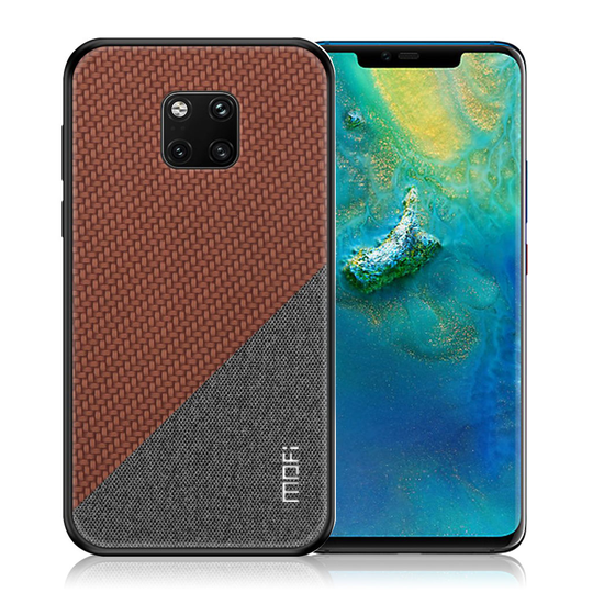 Huawei Mate 20 Pro MOFI sarjan muovinen suojakuori pinnoiettu takasuoja kuori - Ruskea