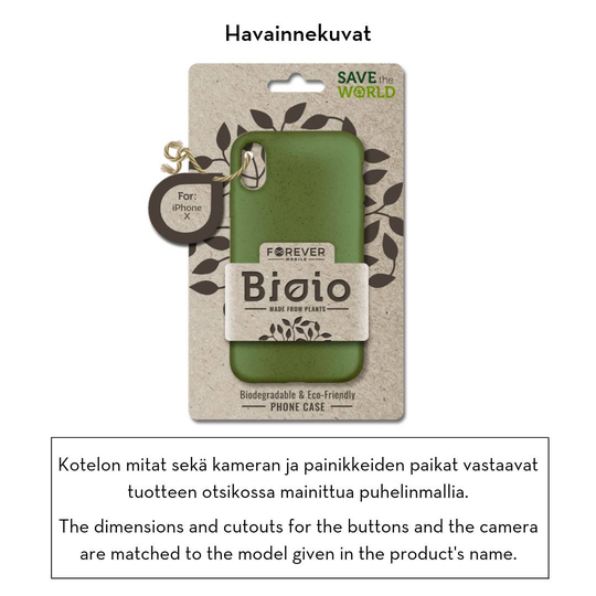 Forever Bioio 100% biohajoava suojakotelo Samsung S20 Ultra - vihreä