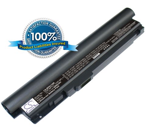 Sony VGP-BPL11 VGP-BPS11 akku 4400 mAh musta