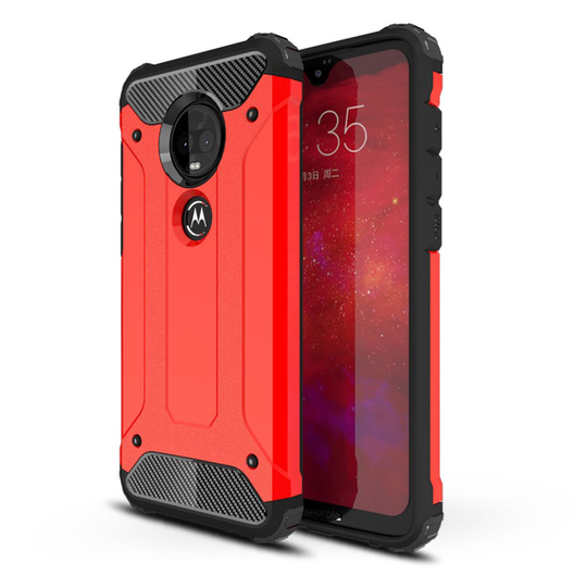 Armour Guard Motorola Moto G7 Plus kuoret - Punainen