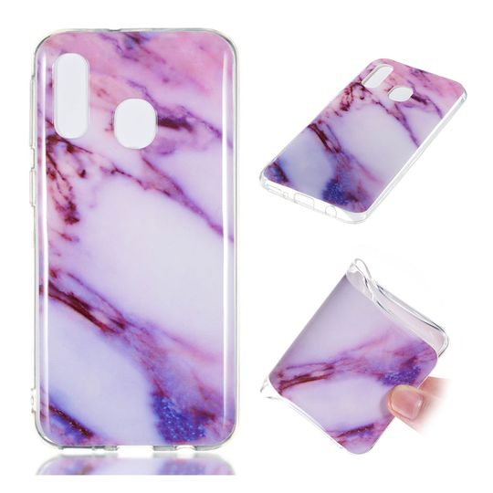 Samsung Galaxy A40 simple marble pattern case - Style L