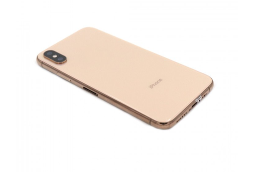 Apple iPhone Xs takalasi + runko - Kulta