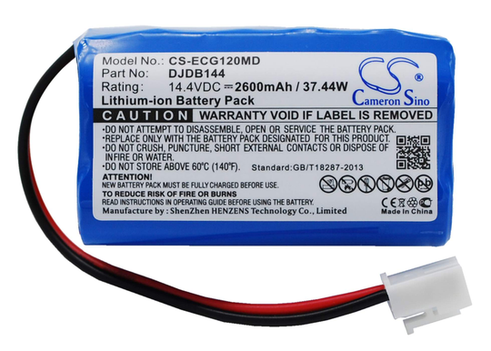 CMICS DJDB DJDB1200 ECG-11D akku 2600mAh