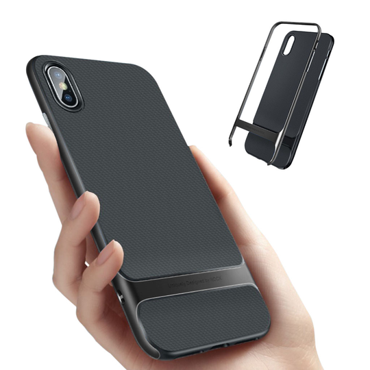 iPhone 9 Plus Hybriidi Muovinen Rakenteinen Takasuoja Kuori - Ruusu Kulta
