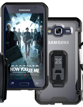 Armor-X BT Iskunkestävä Suojakotelo Samsung Galaxy J5 (2016) - Läpinäkyvä / musta