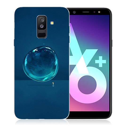 Samsung Galaxy A6 Plus (2018)Kuviollinen Printattu Pehmeä Muovinen Takasuoja Kuori - Vesipisara
