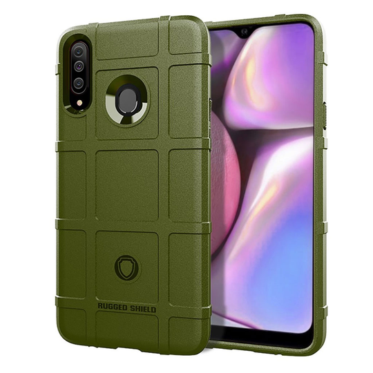 Rugged Shield Samsung Galaxy A20s kuoret - Armeijan vihreä