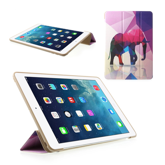 iPad (2018) taiteltava suojakotelo - Elefantti