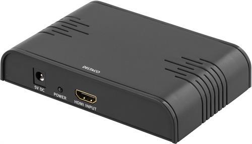 Signaalinmuunnin HDMI Standardi 19-pin Na - SCART, PAL, Musta.