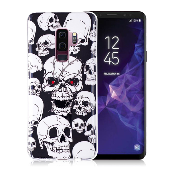 Samsung Galaxy S9 Plus uniikki suojakuori - Pääkallot