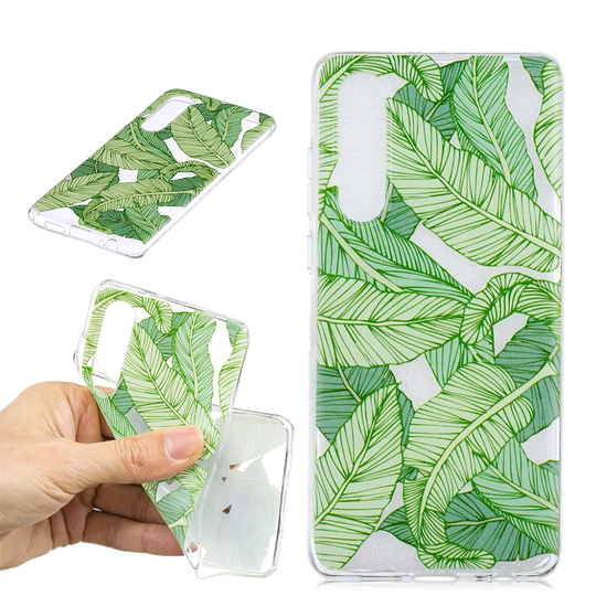 Huawei P30 printtikuosi pehmeä suojakotelo - Vihreät Lehdet
