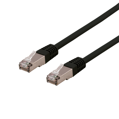 Laitekaapeli, S/FTP Cat6, 15 M, 250 MHz, Delta-sertifioitu, LSZH, Musta