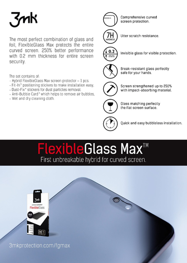 3MK FlexibleGlass Panssarikalvo iPhone X