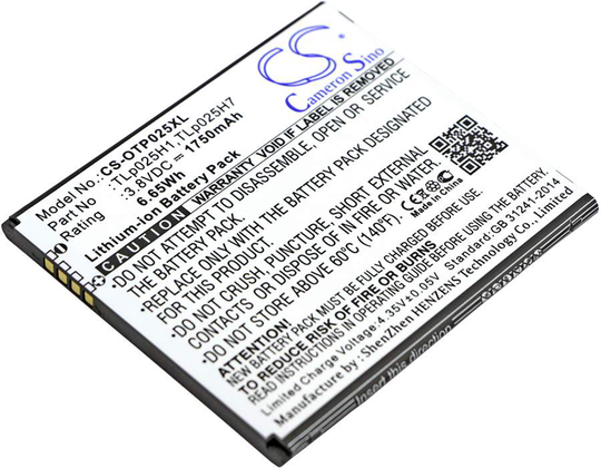 Alcatel One Touch POP 4 One Touch POP 4 LTE OT-5051 akku 1750mAh