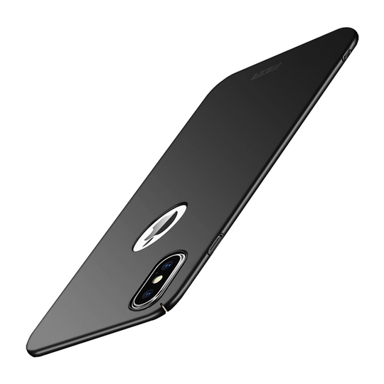iPhone Xs Max MOFI iskukestävä kova muovinen himmeä pintainen takasuoja kuori - Musta