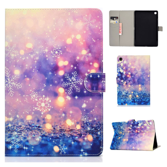 Samsung Galaxy Tab A 10.1 (2019) pattern leather case - Light and Snowflake