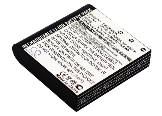 Casio NP-40 NP-40DBA NP-40DCA akku - 950 mAh
