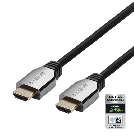 Ultra High Speed HDMI Cable, 8K 60Hz / 4K 120Hz, 2m, Black