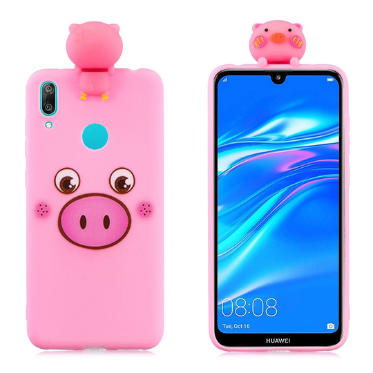 Huawei Y7 2019 3D Cute doll case - Pig