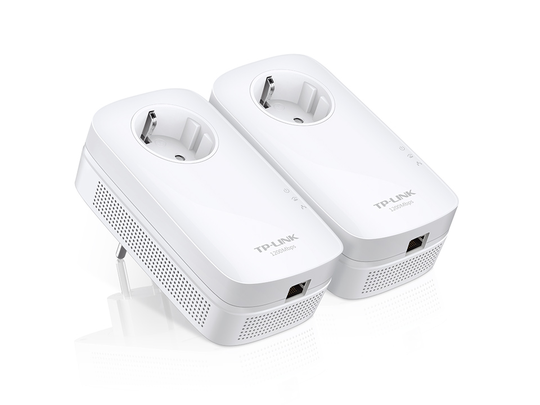 TL-PA8010P KIT - Powerline-aloituspakkaus, Kaksi Sovitinta, 1200 Mbps, RJ45, Sisäänrakennettu Pist