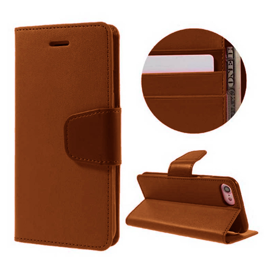 Samsung Galaxy J3 Pro Case with Card Holder (Brown)