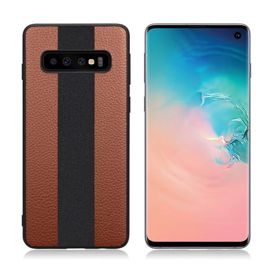 SULADA Samsung Galaxy S10e litchi texture case - Brown
