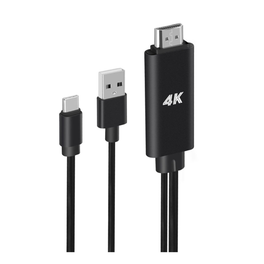 Universaali USB 3.1 Tyyppi-C HDMI/HDTV Video Johto