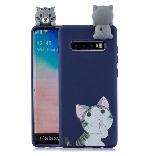 Samsung Galaxy S10 Plus 3D animal doll case - Cat