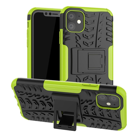 Offroad iPhone 11 kuoret - Musta / Vihreä