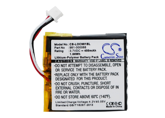 Logitech 981-000068 981-000069 981-000070 akku 450mAh / 1.66Wh